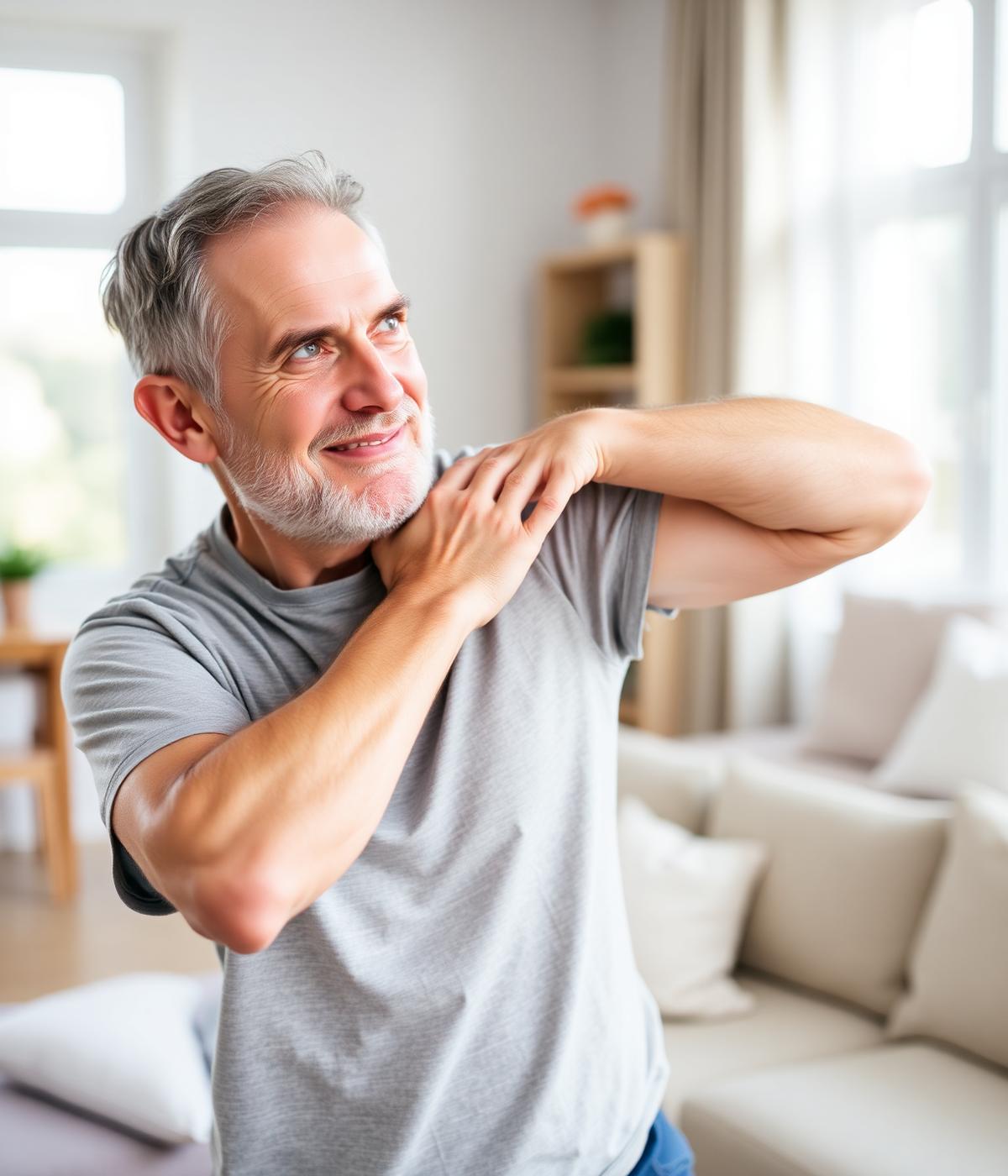 Patient doing a home exercise